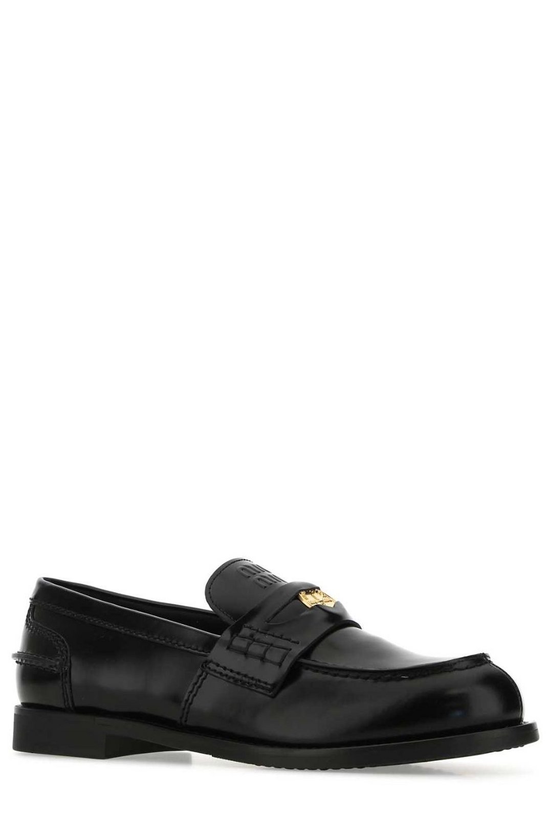 Miu Miu Round Toe Penny Loafers