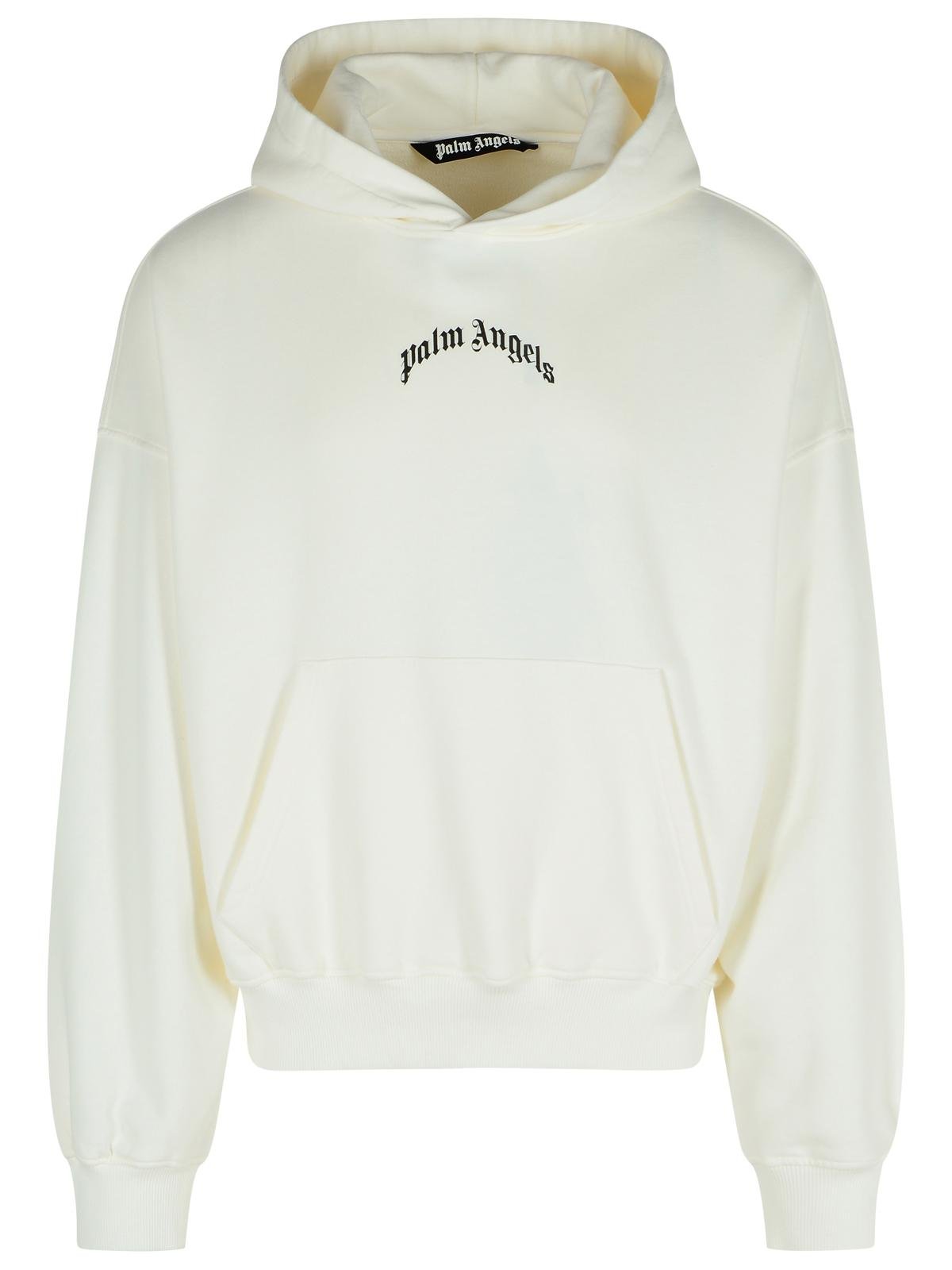 Palm Angels Back Curved Logo Loose Hoodie