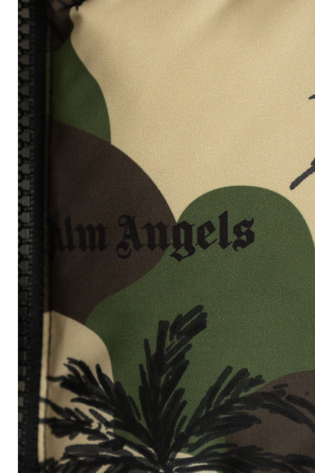 Palm Angels Kids Palm-Tree Hooded Puffer Jacket