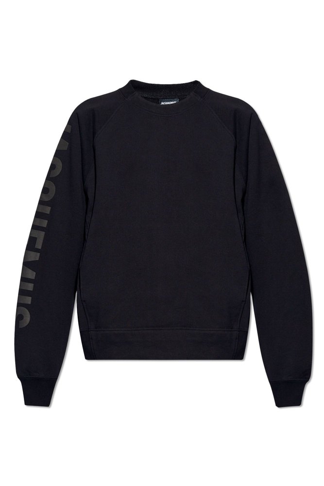 スウェット・トレーナー JACQUEMUS CREWNECK SWEATSHIRT JACQUEMUS - LE SWEATSHIRT GROS GRAIN BLACK – SOLAR MTP
