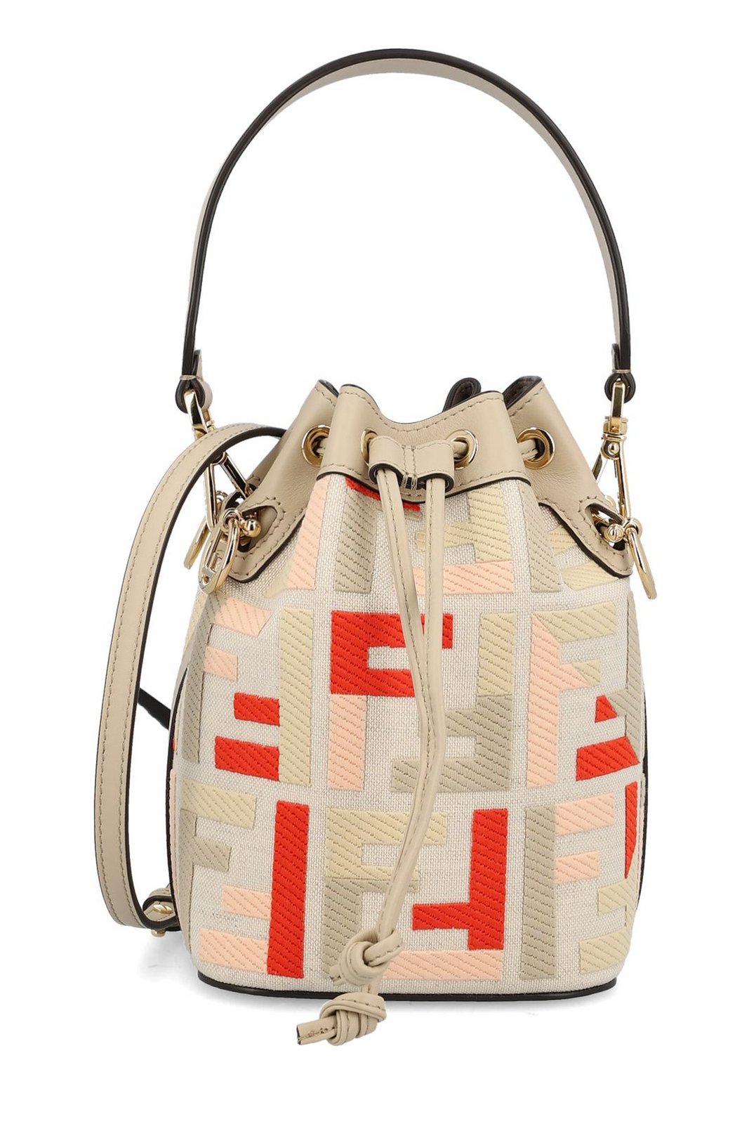 Fendi Mini Mon Tresor FF Motif Bucket Bag