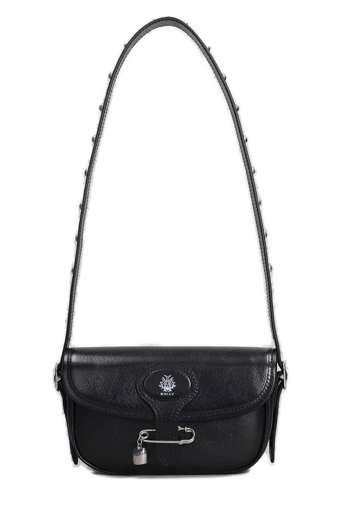 【送料&関税込】Bally Beckett Logo Printed Studded Shoulder Bally Beckett Logo Printed Studded Shoulder Bag – Cettire