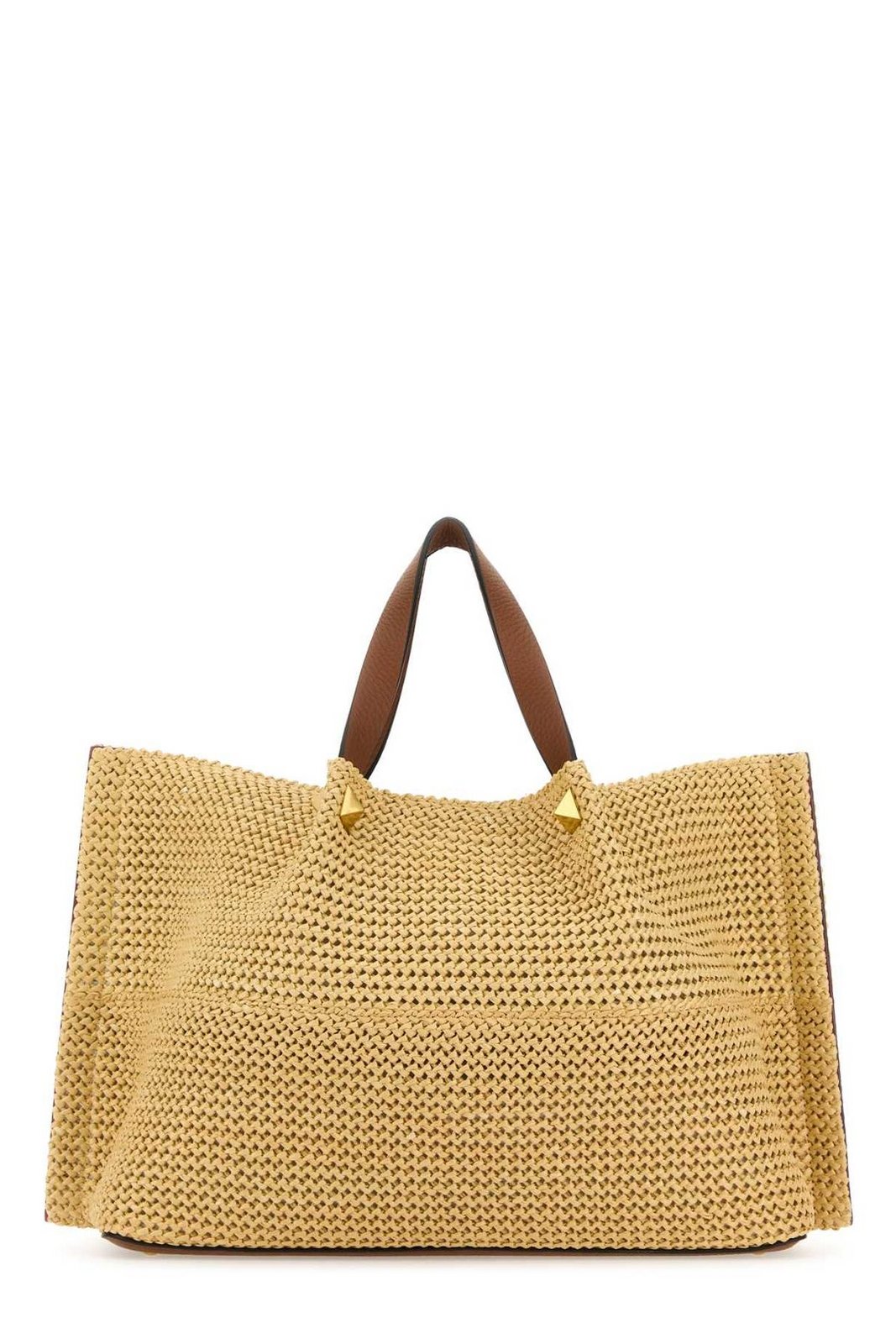 Valentino Garavani Rockstud Summer VLogo Plaque Tote Bag