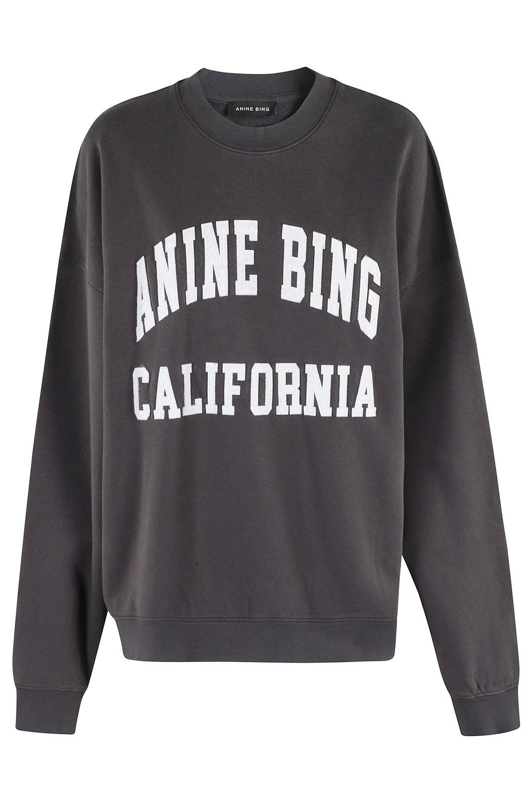 Anine Bing Miles Logo-Printed Crewneck Sweatshirt