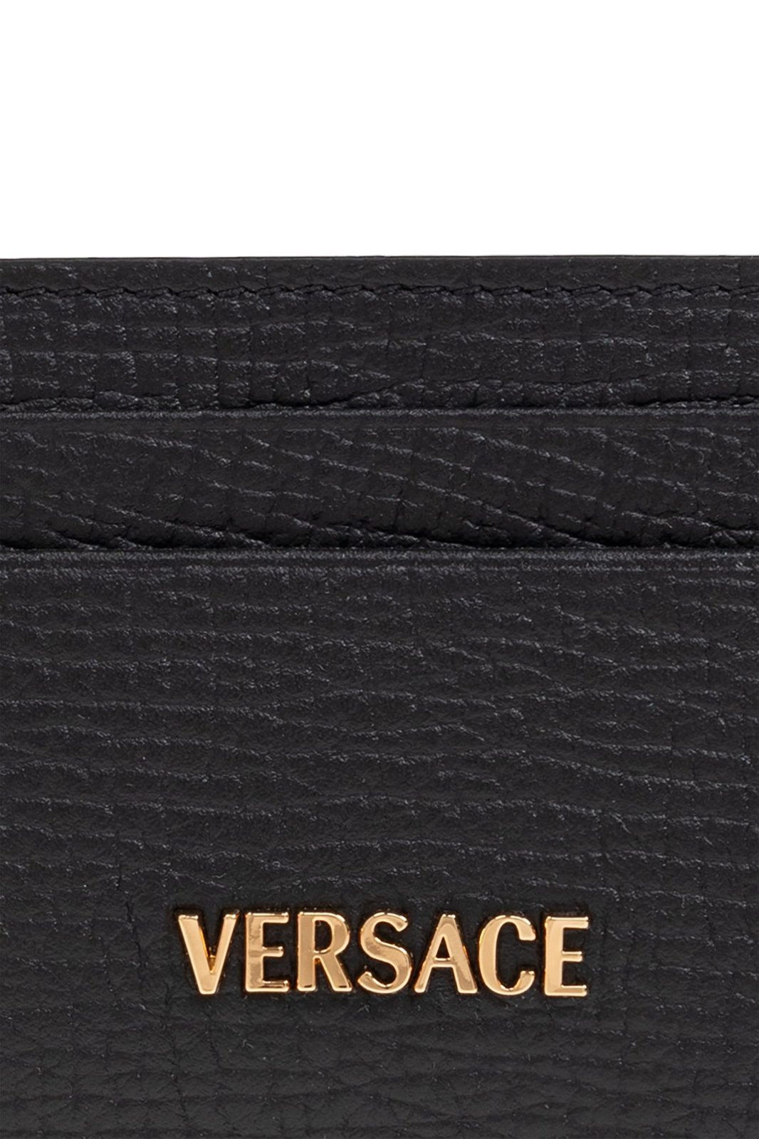 Versace Logo-Lettering Card Holder