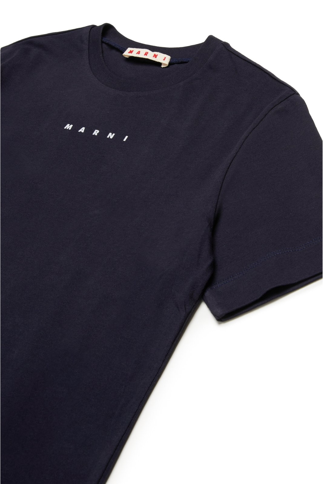Marni Kids Logo Detailed Crewneck T-Shirt