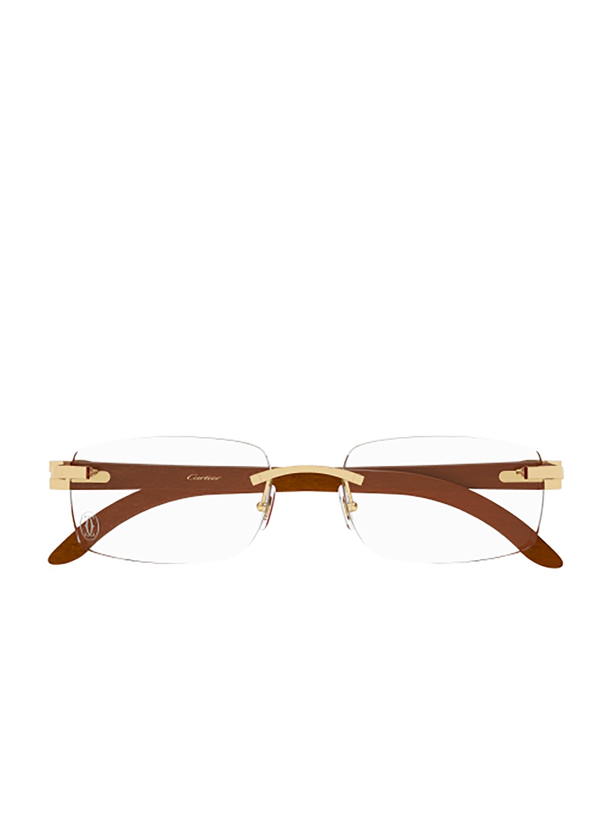 Cartier Rectangle Rimless Glasses