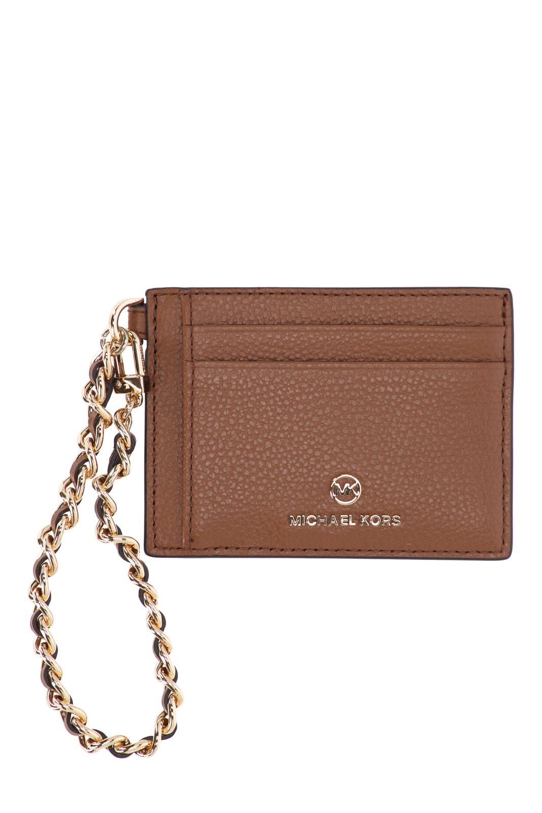 Michael Michael Kors Logo Plaque Chained Small Cardholder – Cettire 