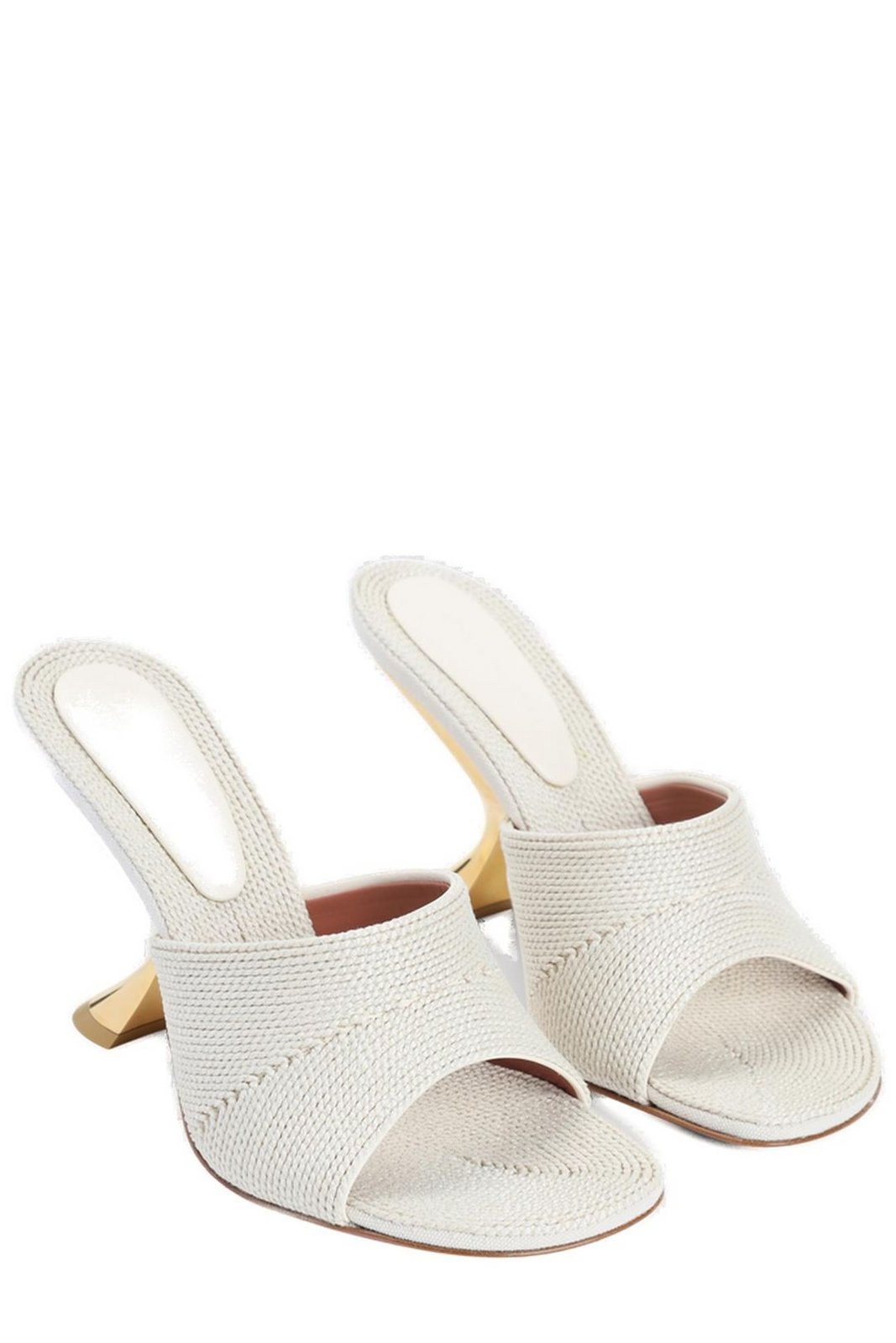 Amina Muaddi Taylor Woven Slippers