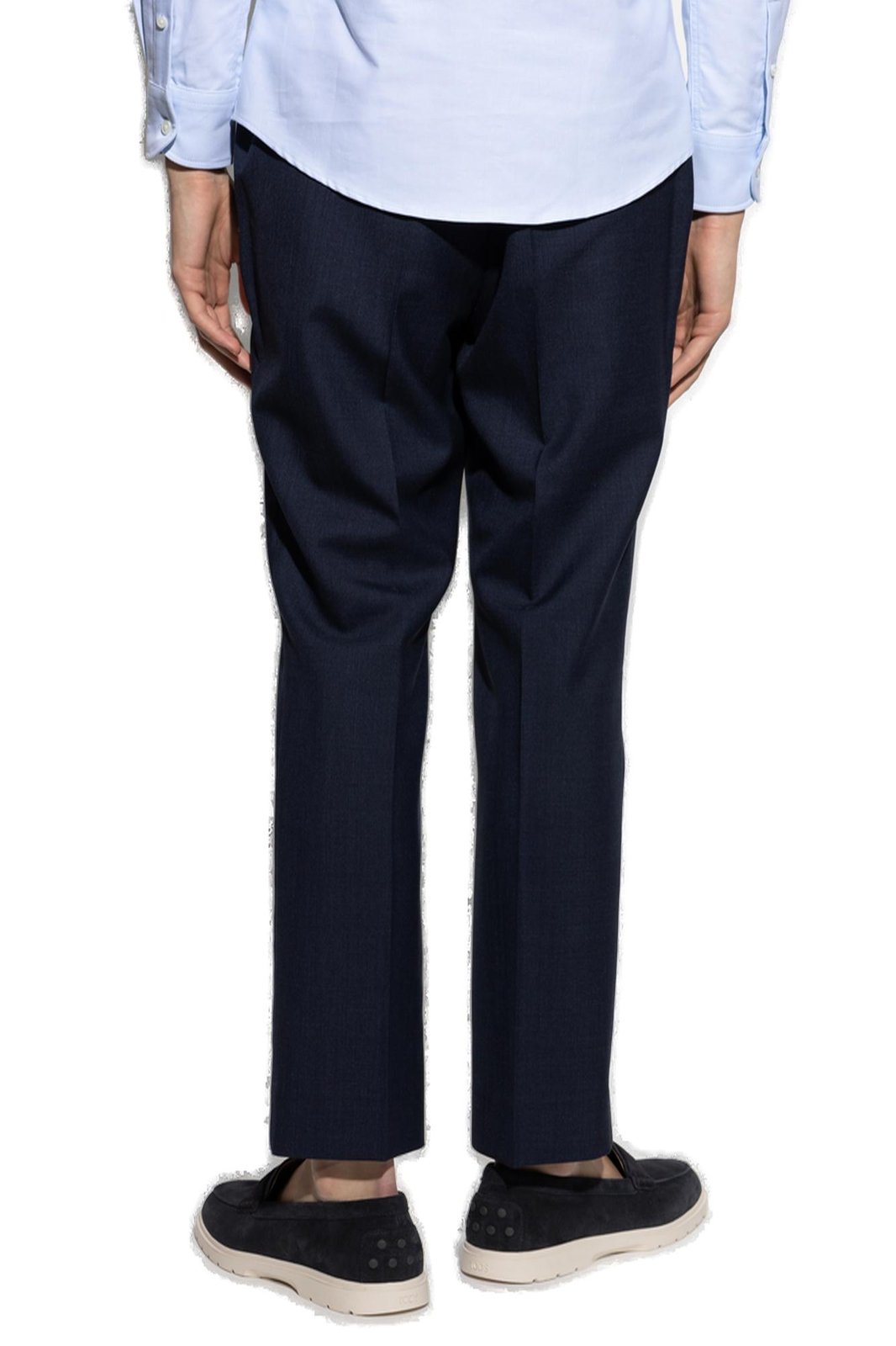 AMI Paris Elasticated Waistband Straight-Leg Trousers