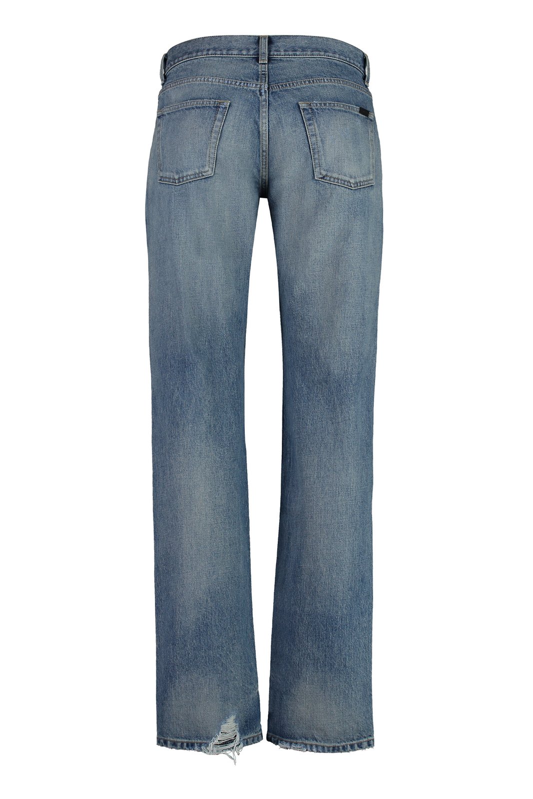 Saint Laurent Low-Rise Straight Leg Jeans