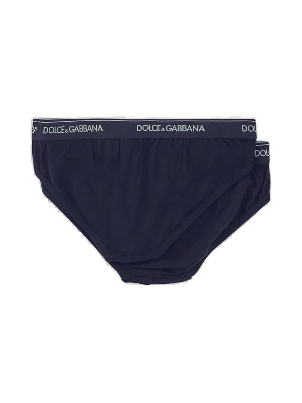 Dolce & Gabbana 2 Pack Logo Detailed Briefs