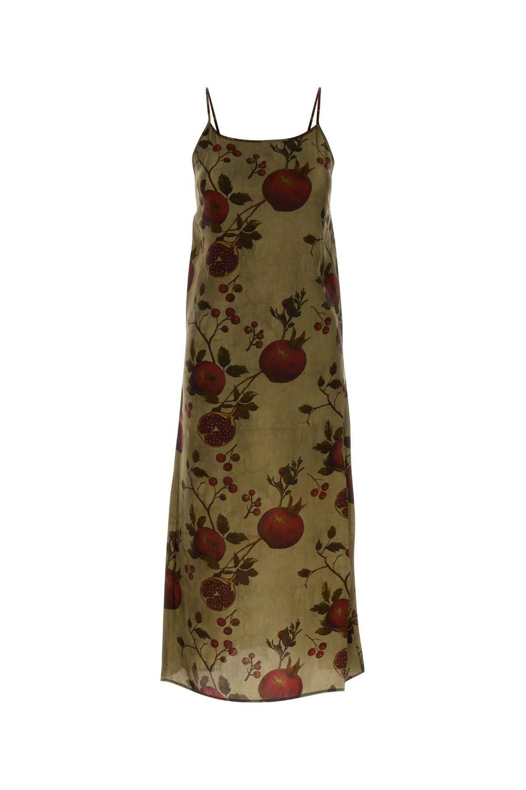 Uma Wang Pomegranate Motif Midi Dress