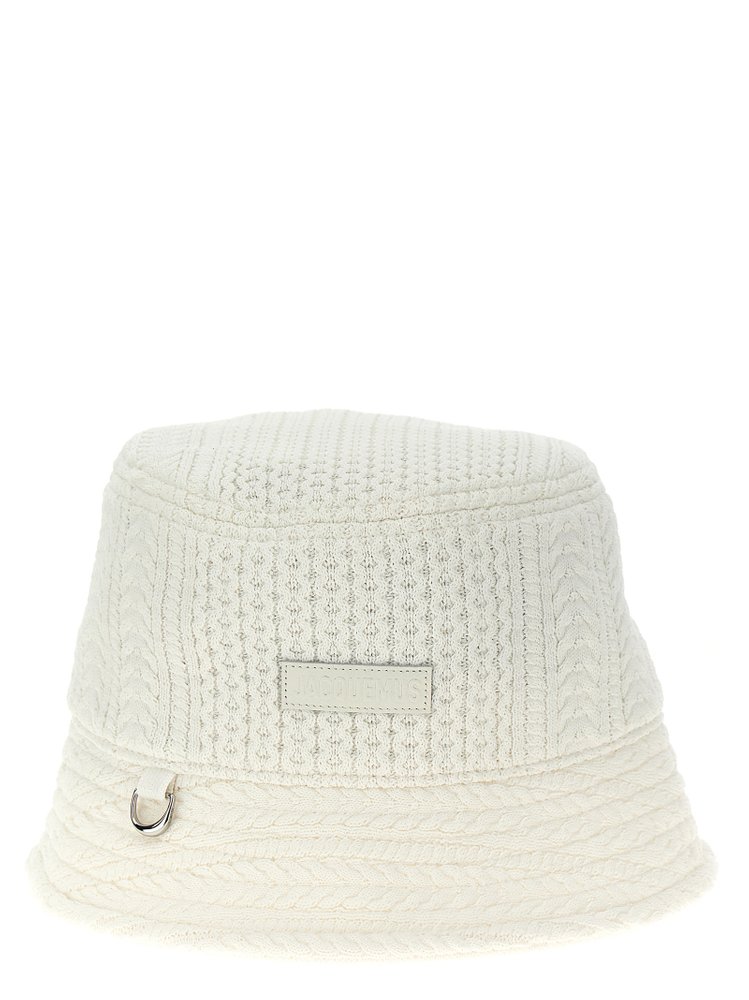 Jacquemus Le Bob Belo Cable Knit Bucket Hat – Cettire