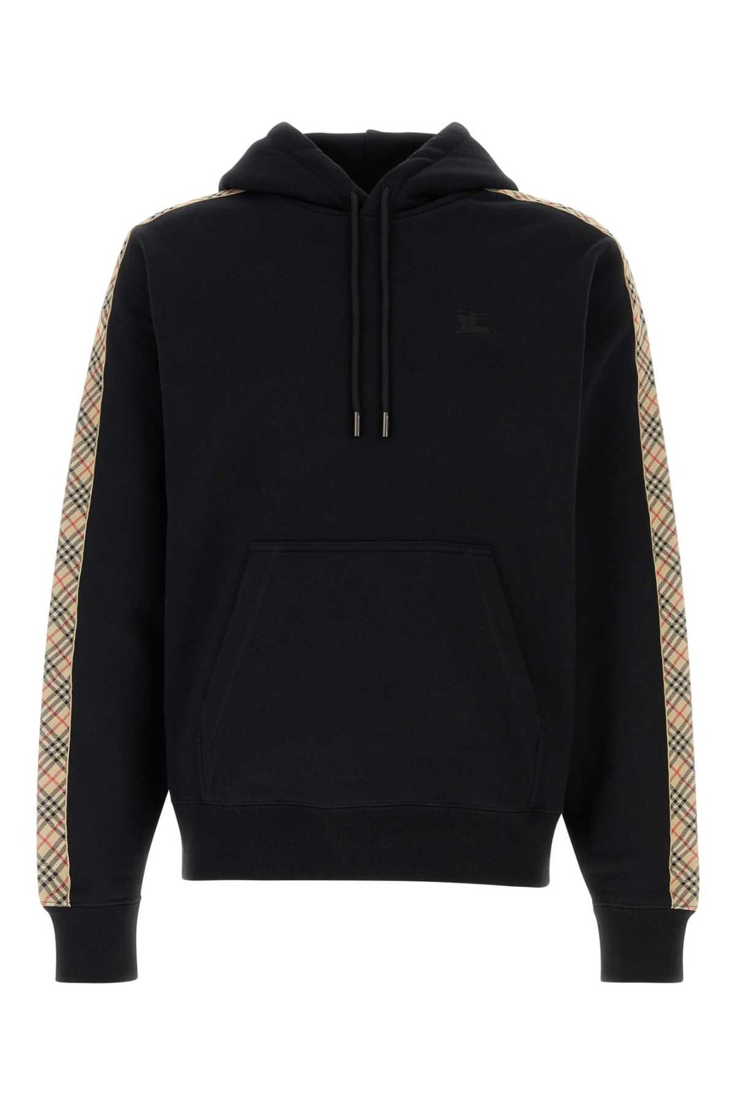 Burberry EKD Embroidered Checked Drawstring Hoodie