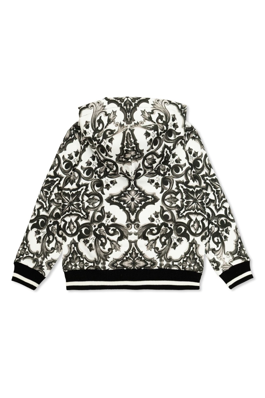 Dolce & Gabbana Kids Majolica-Print Fleece Hoodie