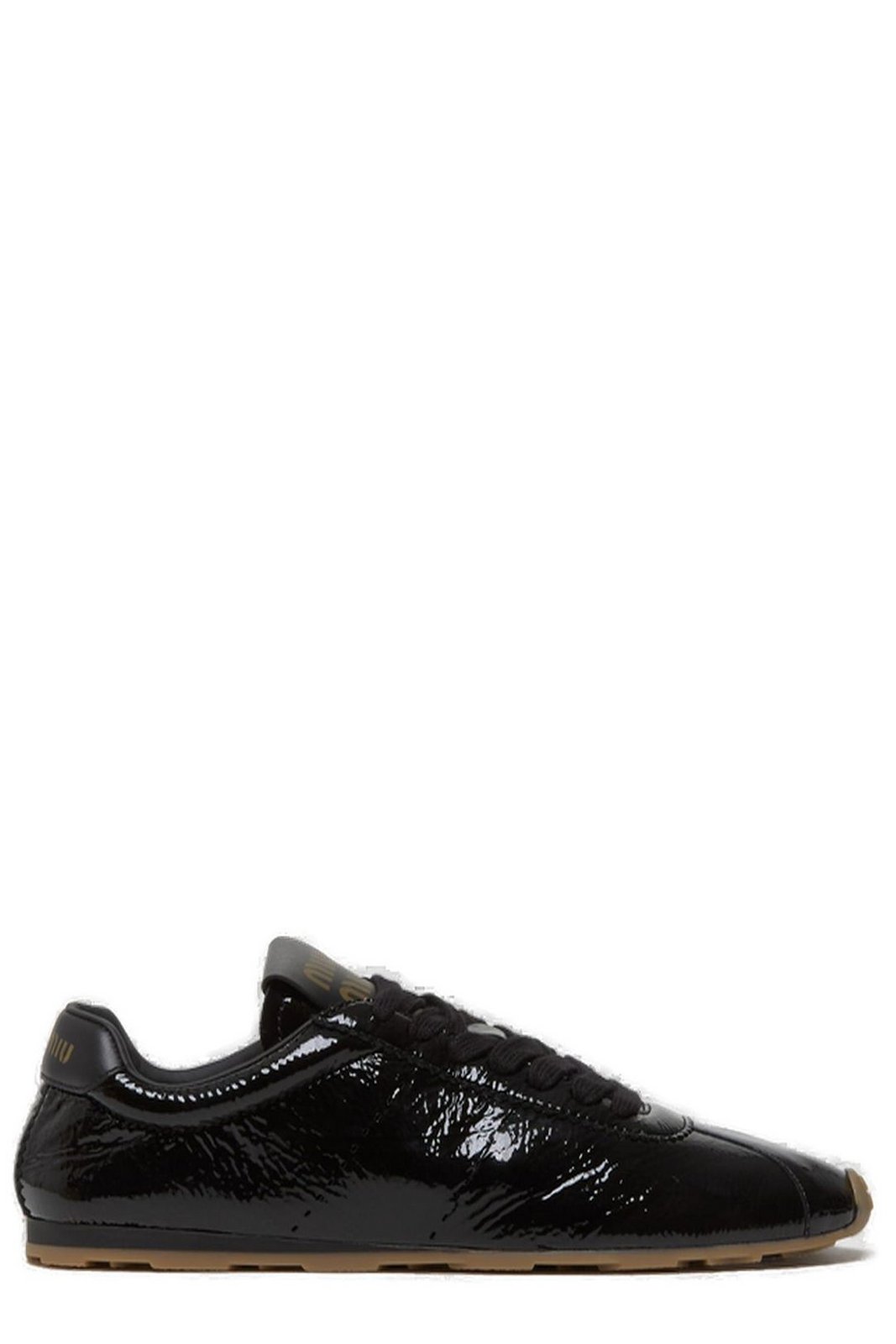 Miu Miu Logo-Printed Lace-Up Sneakers
