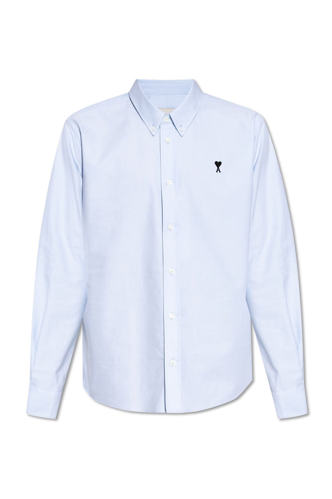 AMI Paris Ami De Coeur Logo Embroidered Buttoned Shirt