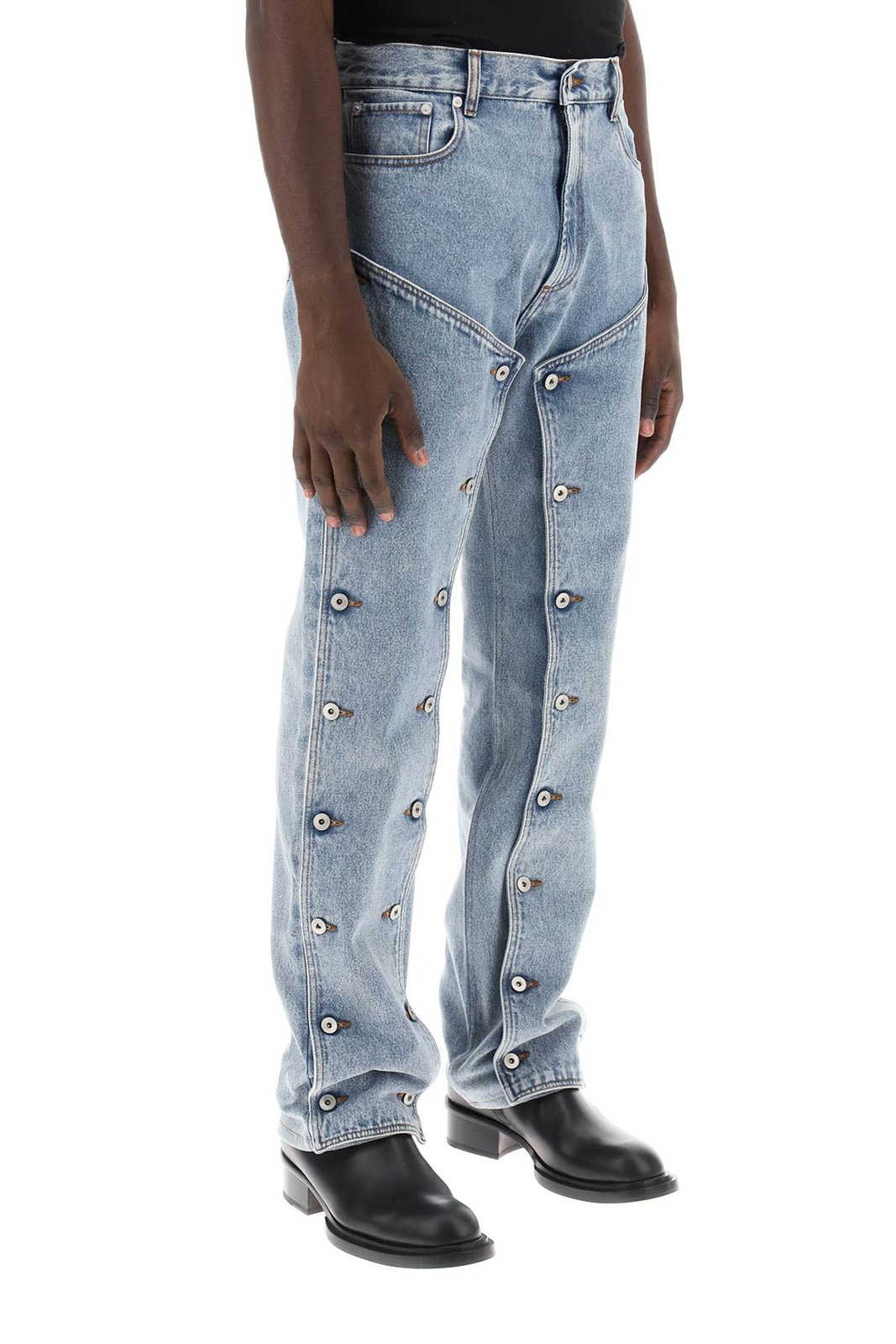 Y/Project Panelled Mid Rise Denim Jeans