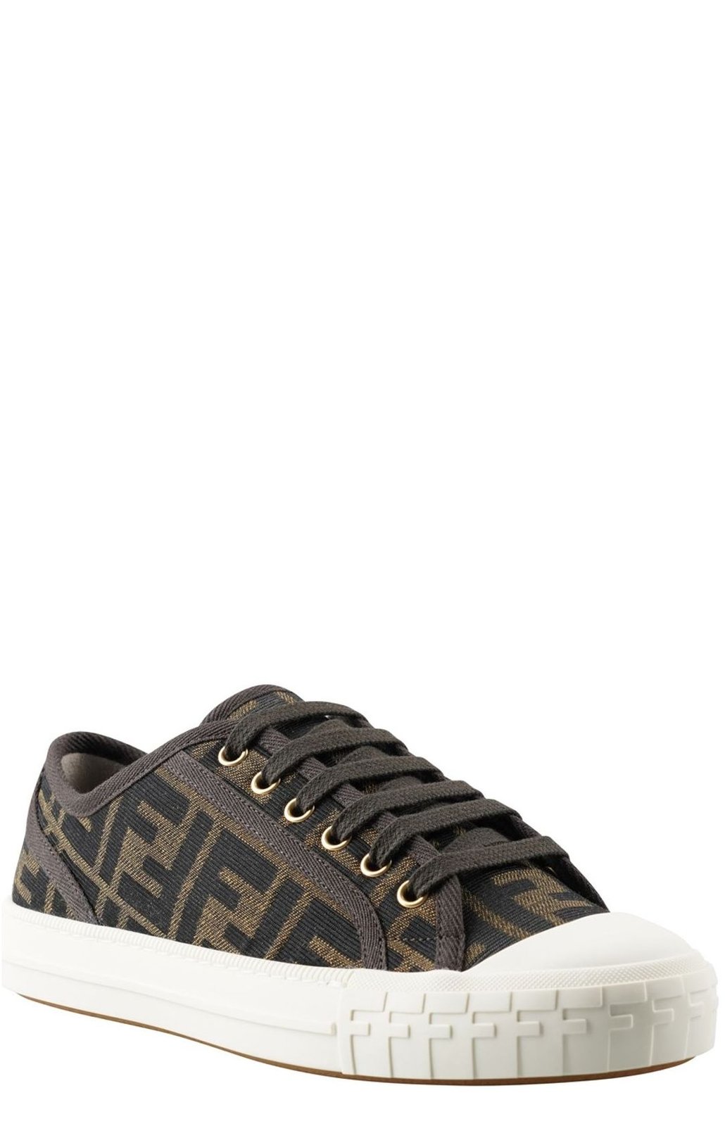 Fendi Domino FF Motif Low-Top Sneakers
