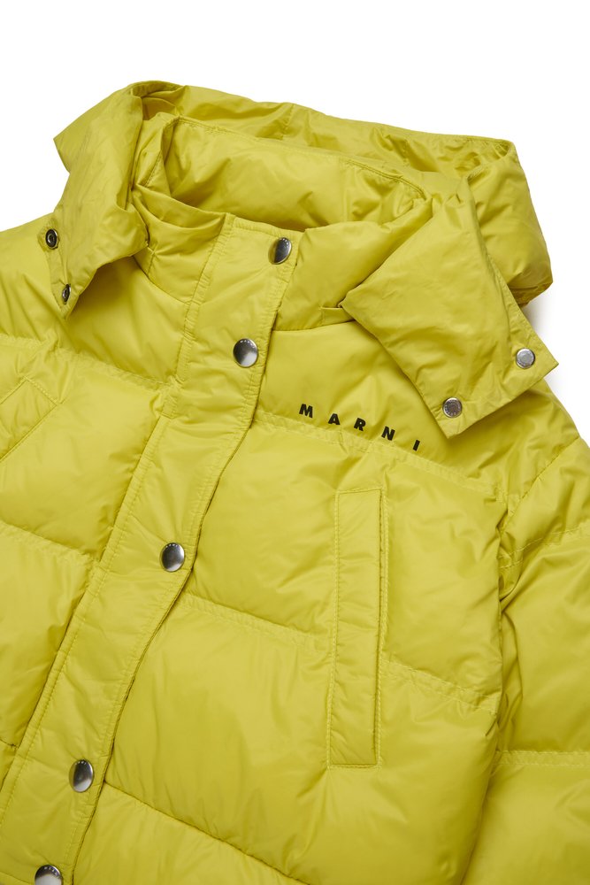 Marni Kids 로고 프린트 후드 재킷