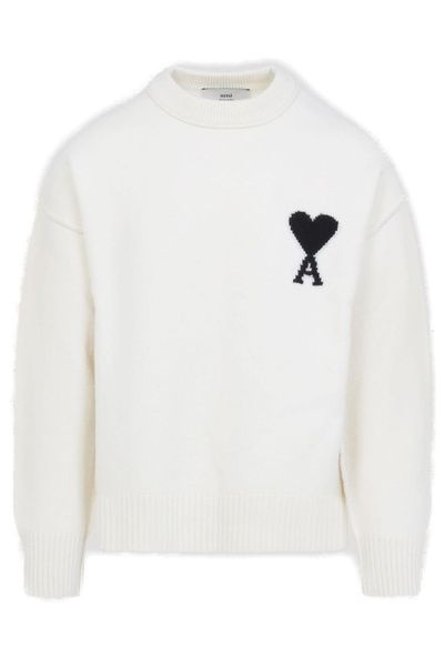 AMI Paris Roll-Neck Knitted Jumper