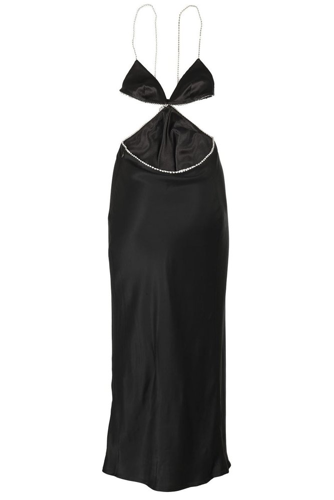 dodo bar or yellow cut out dress DODO BAR OR CUTOUT RIBBED KNIT MIDI DRESS IT 40 UK 8