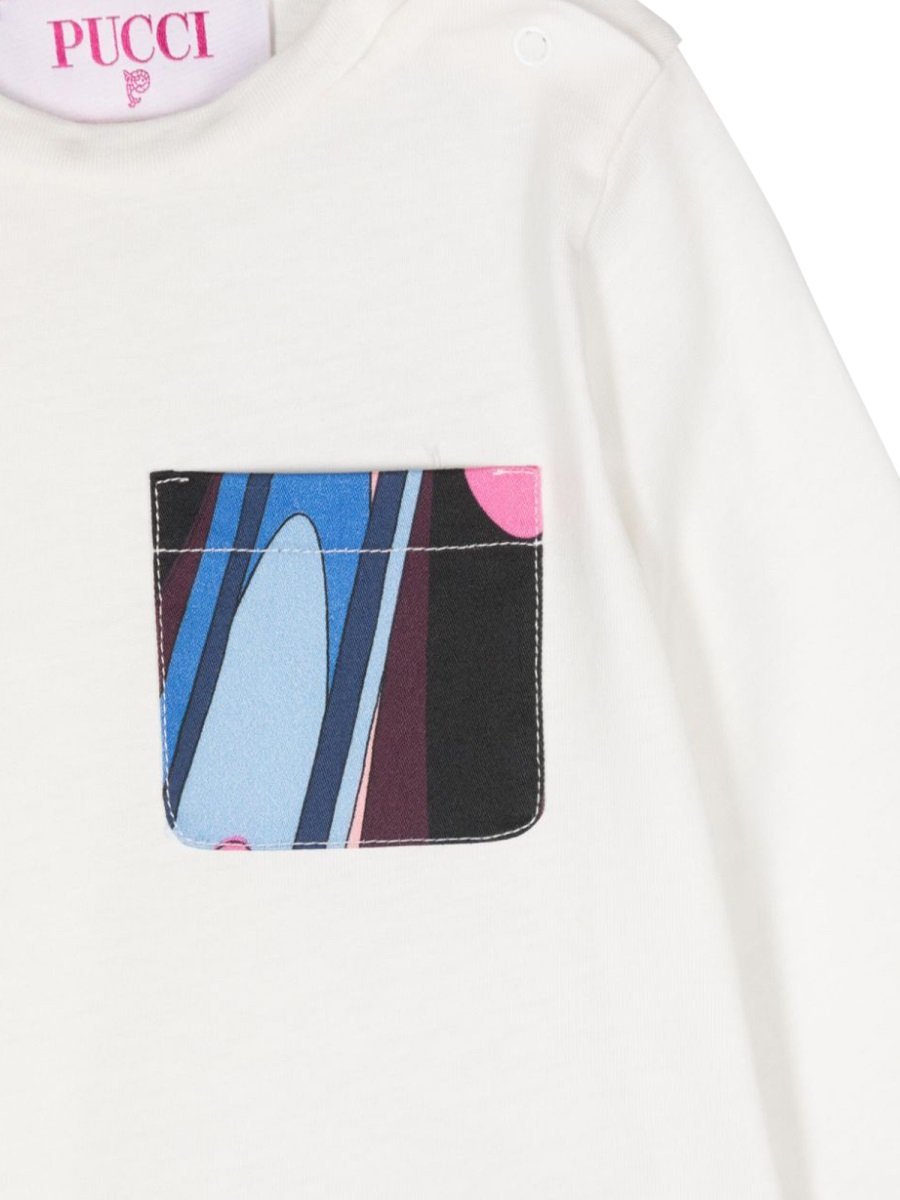 Emilio Pucci Junior Graphic Pocket T-Shirt