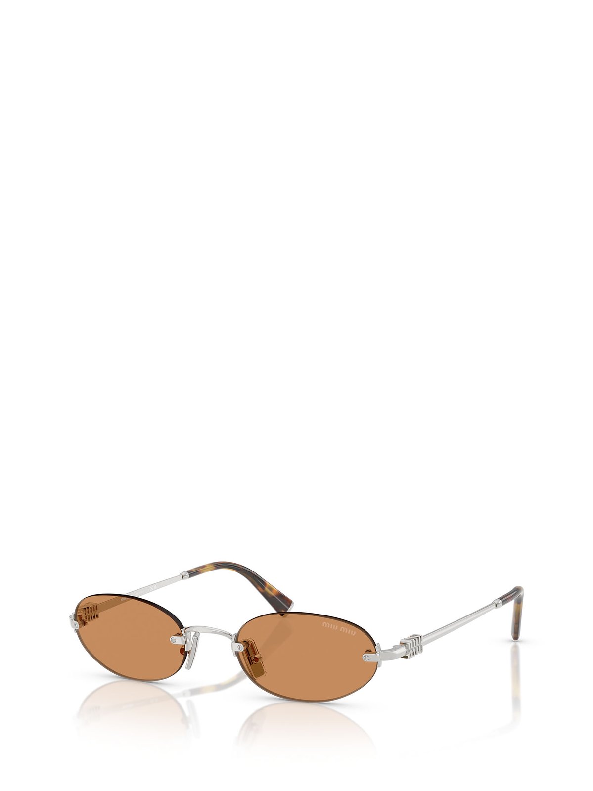 Miu Miu Eyewear Oval Frame Full Rim Sunglasses