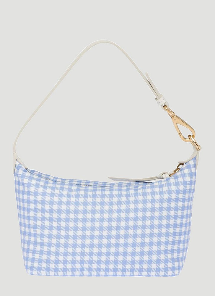 Miu Miu Logo Gingham Shoulder Bag – Cettire
