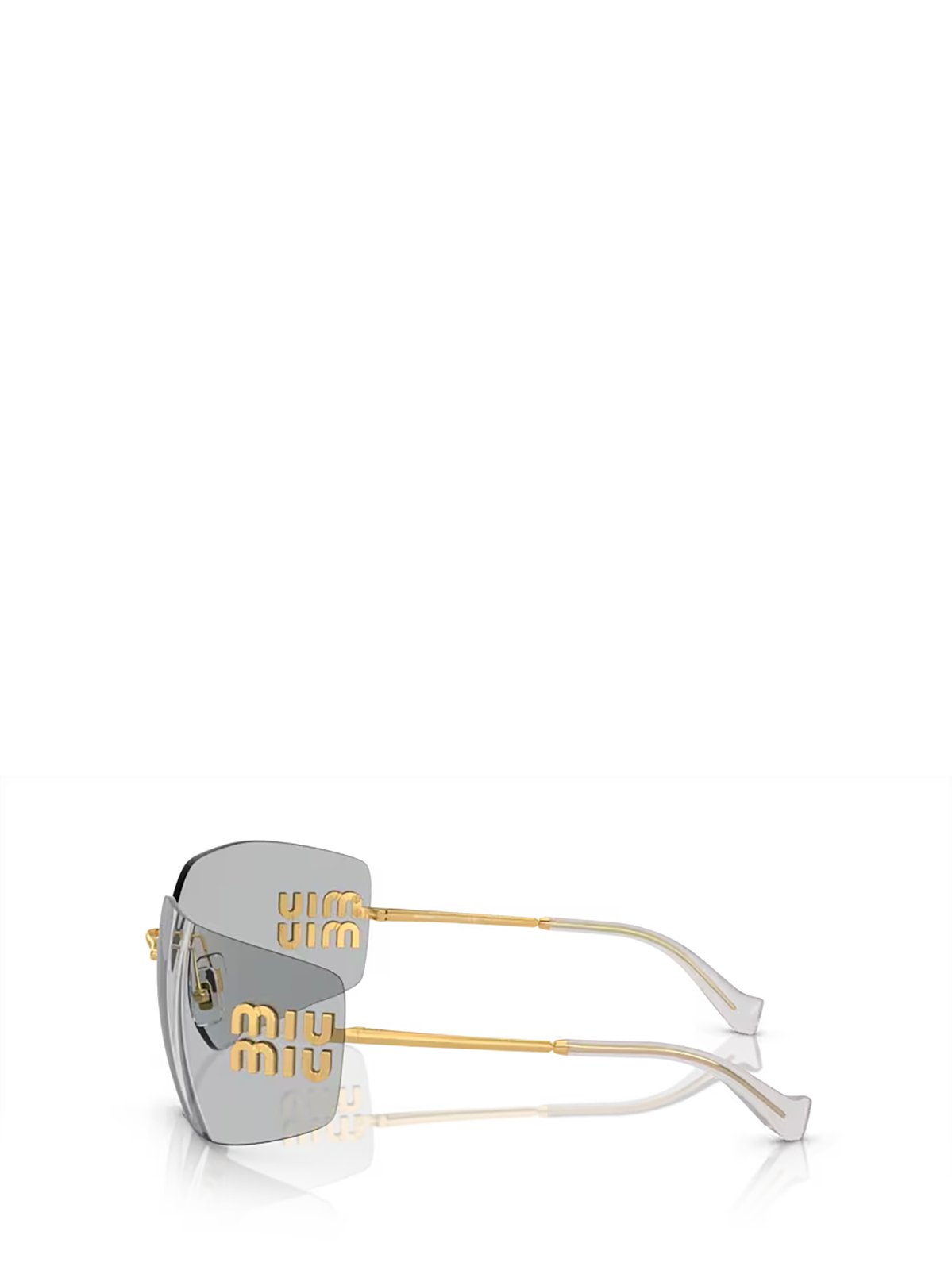 Miu Miu Eyewear Logo-Plaque Oversize-Frameless Sunglasses