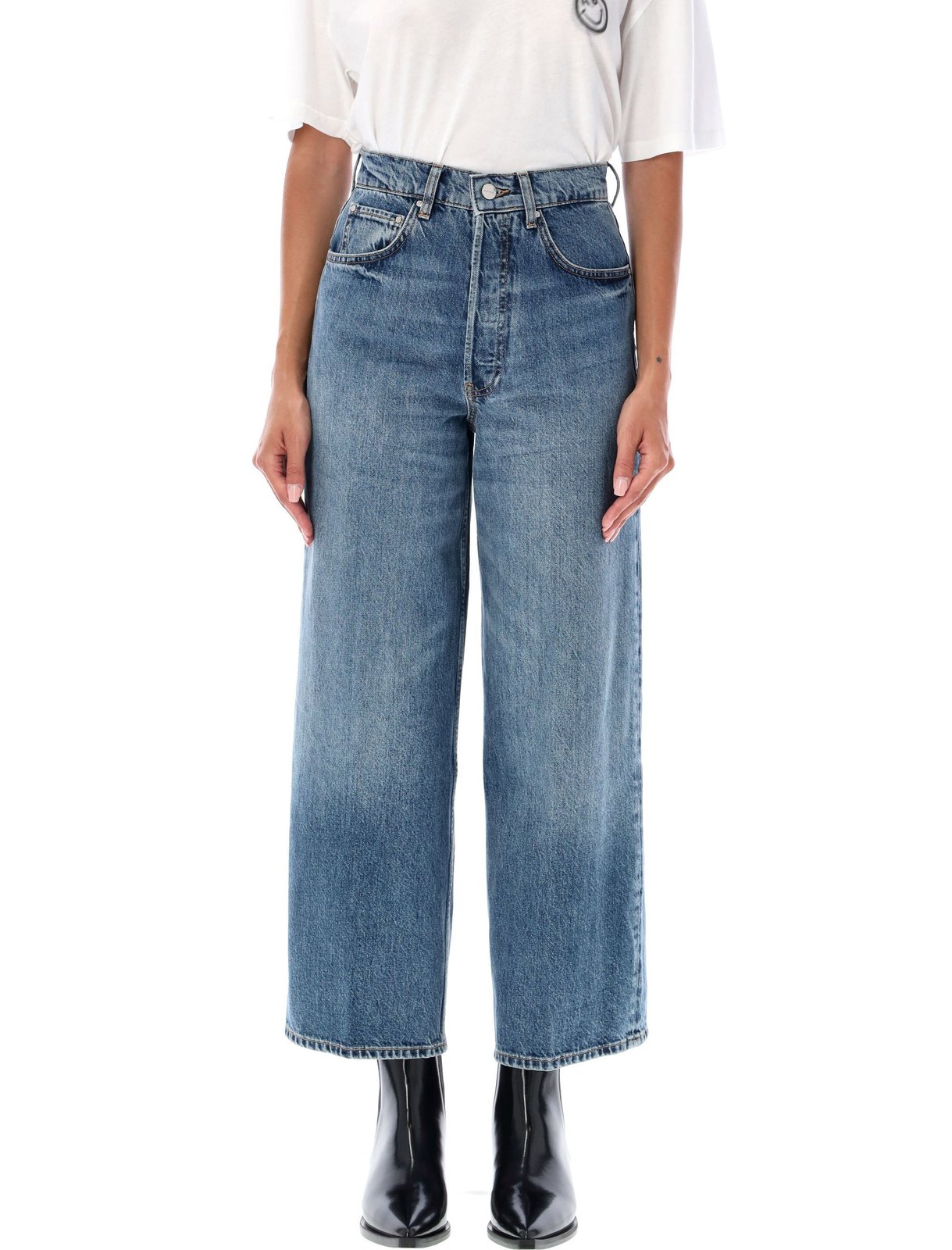 Anine Bing Rick Wide Leg Jeans