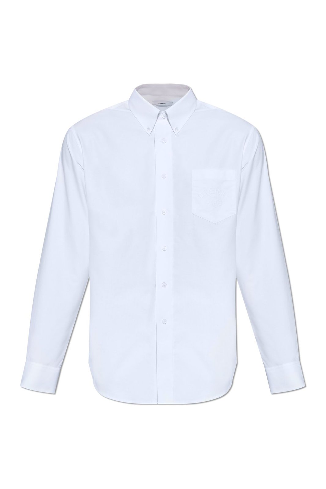 Givenchy Givenchy Paris Logo Embroidered Long-Sleeved Shirt