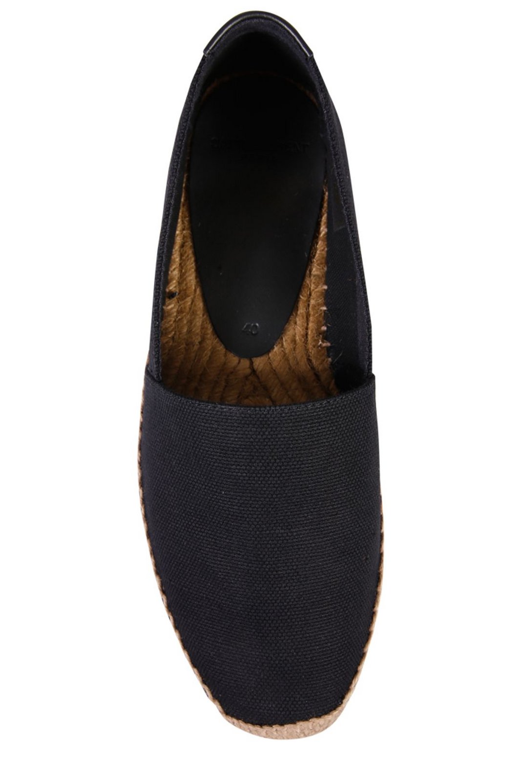 Saint Laurent Logo Embroidered Slip-On Espadrilles