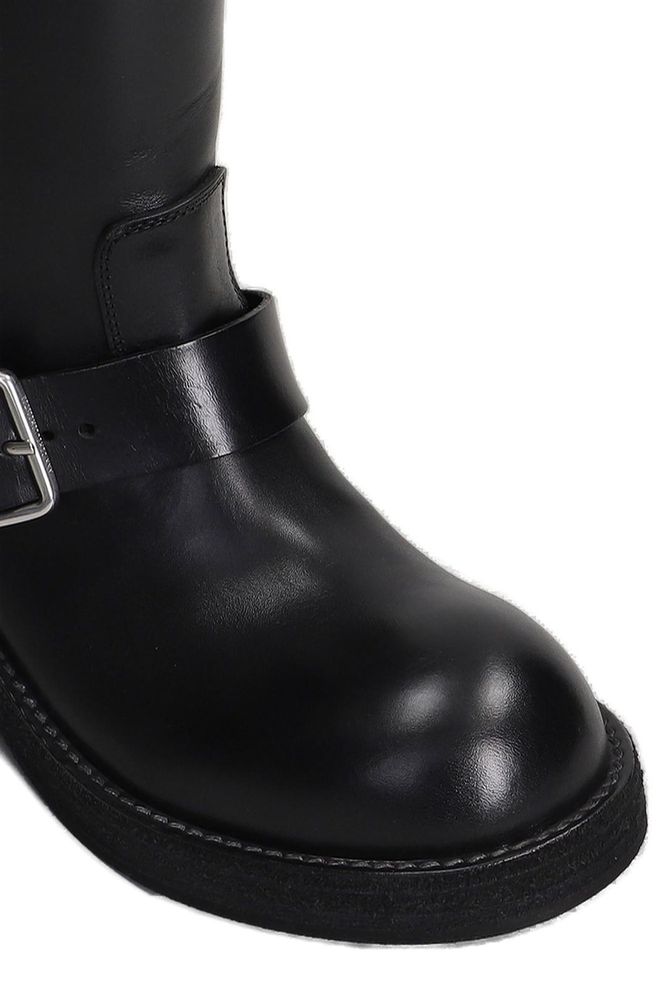 Ann Demeulemeester 사리트 엔지니어 버클 바이커 부츠