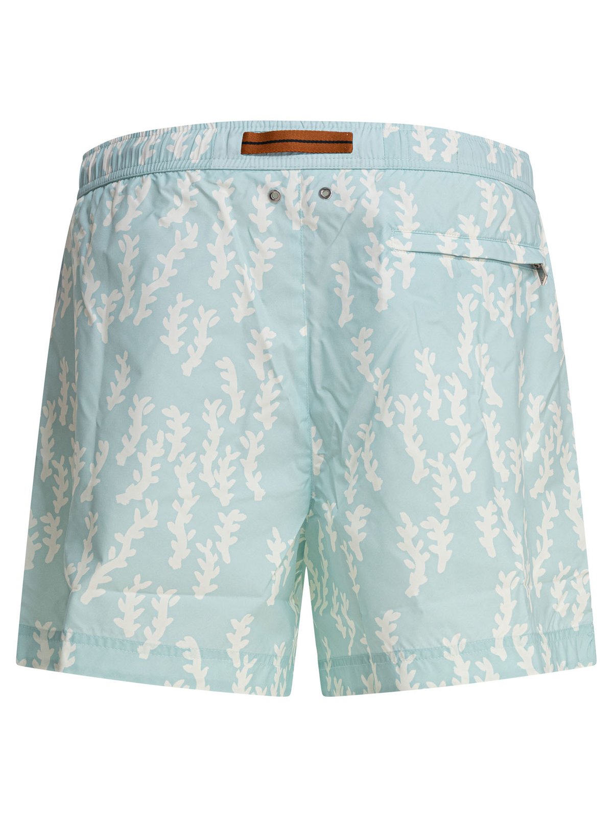 Zegna Logo Embroidered Jacquard Swim Shorts – Cettire