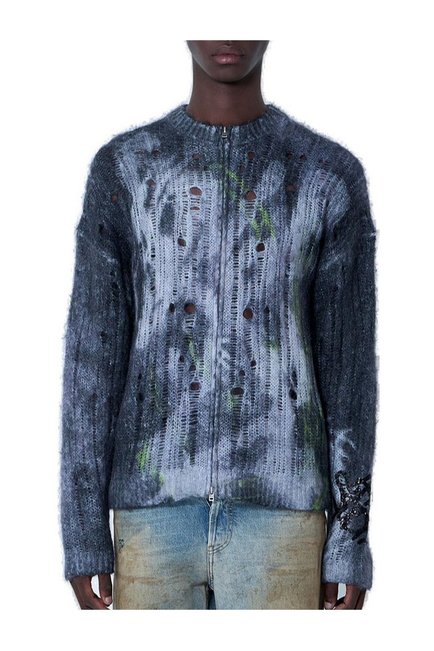 Acne Studios Printed Knit Cardigan – Cettire