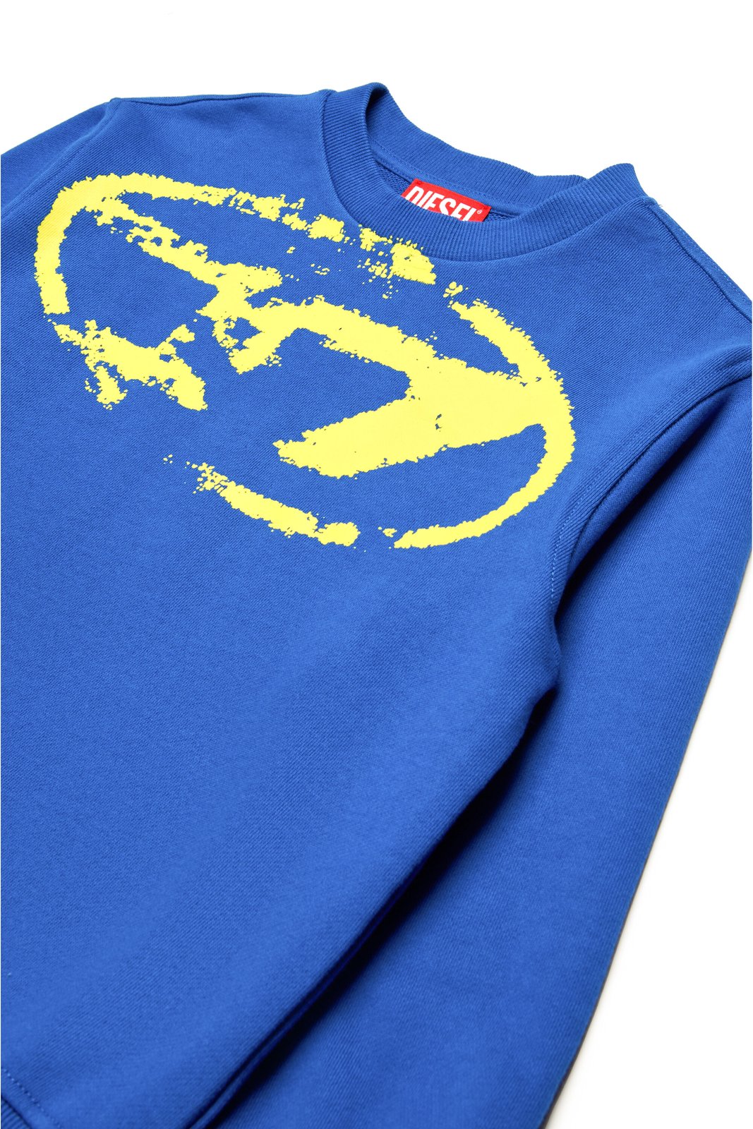 Diesel Kids Oval-D Logo Used-Effect Sweatshirt