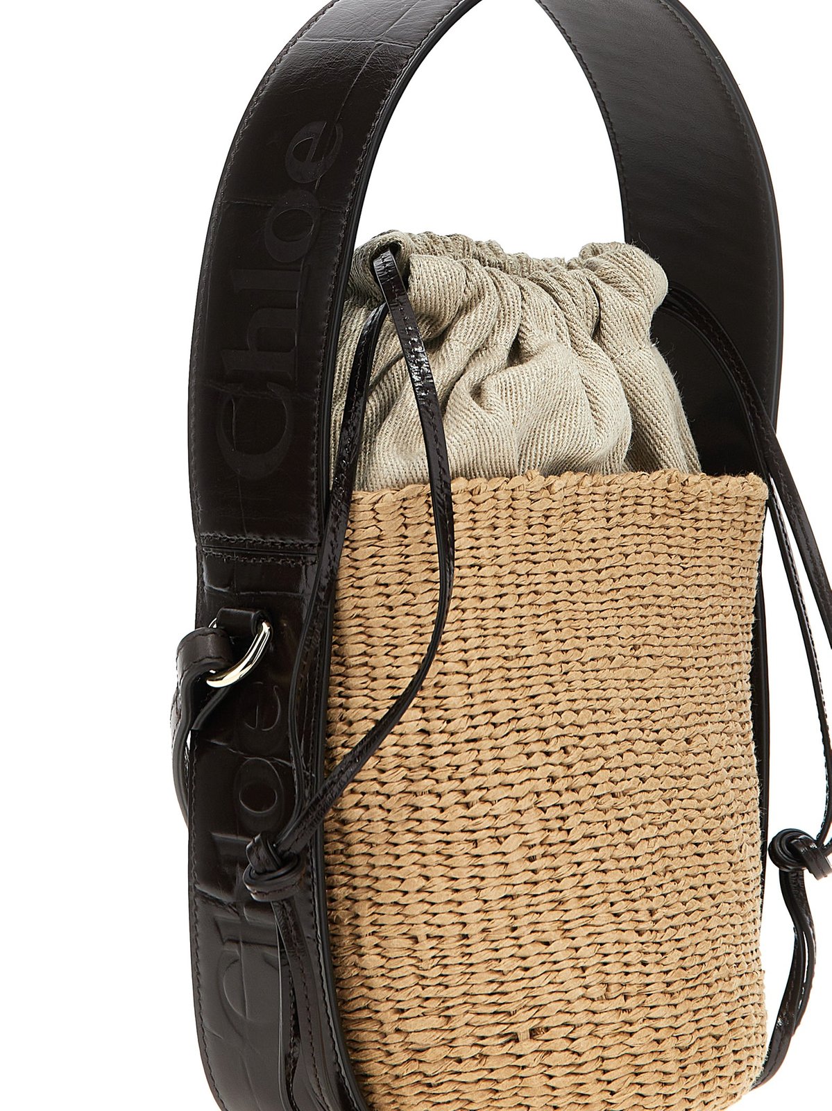 【Chloe】SMALL WOODY BASKET◆CHC24WS381O43 Chloé Chloé Small Woody Basket Bag - Tote Bags - Free