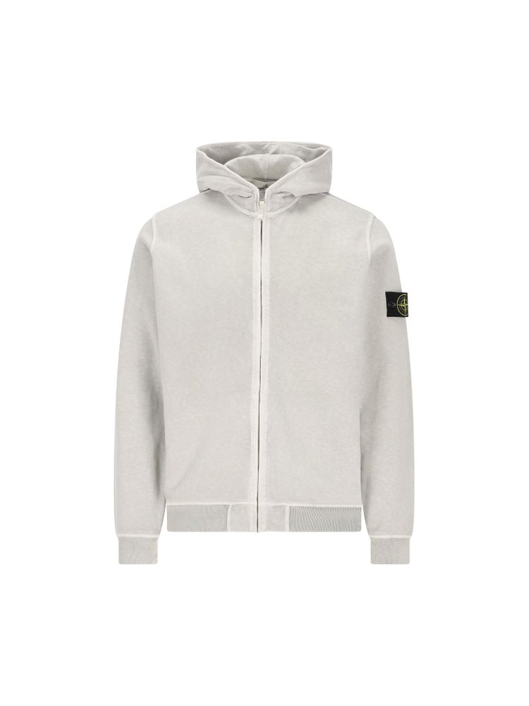Stone Island ロゴ パッチ ジップ パーカー – Cettire
