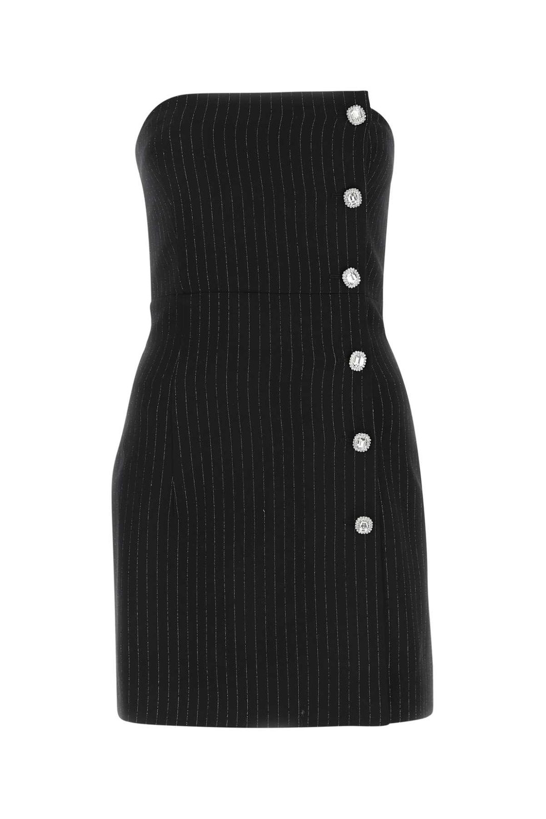 ワンピース ALESSANDRA RICH - TLIGHT WOOL LUREX BUSTIER MINI DRESS Alessandra Rich Lace Bustier Mini Dress in Black | FWRD