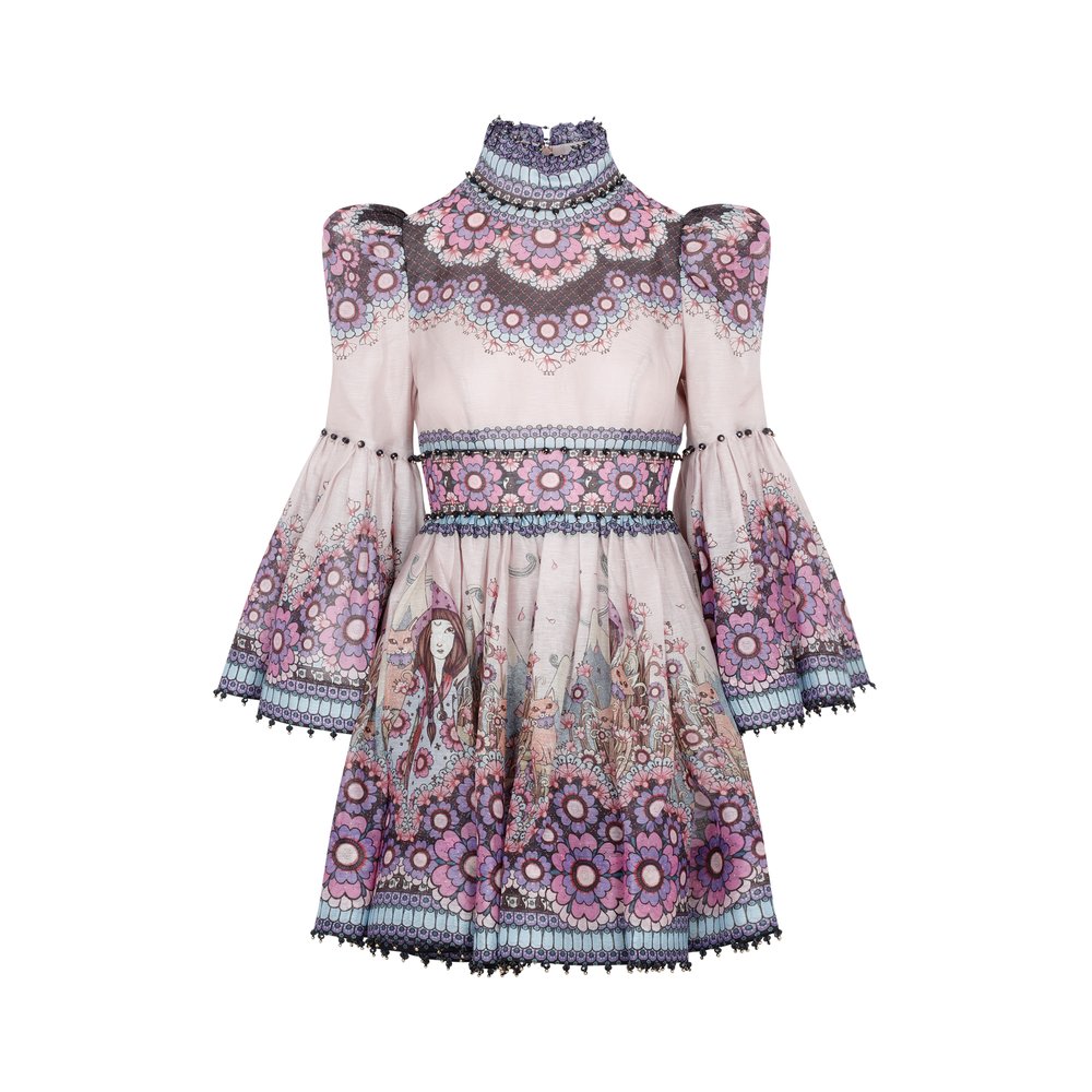 Zimmermann Celestial Bell Long-Sleeved Dress  Cettire