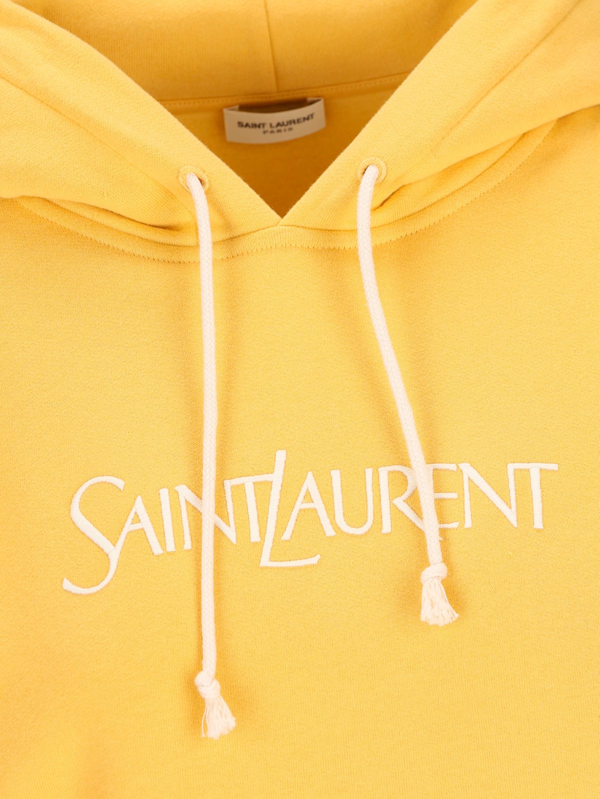 Saint Laurent Logo Embroidered Oversized Hoodie
