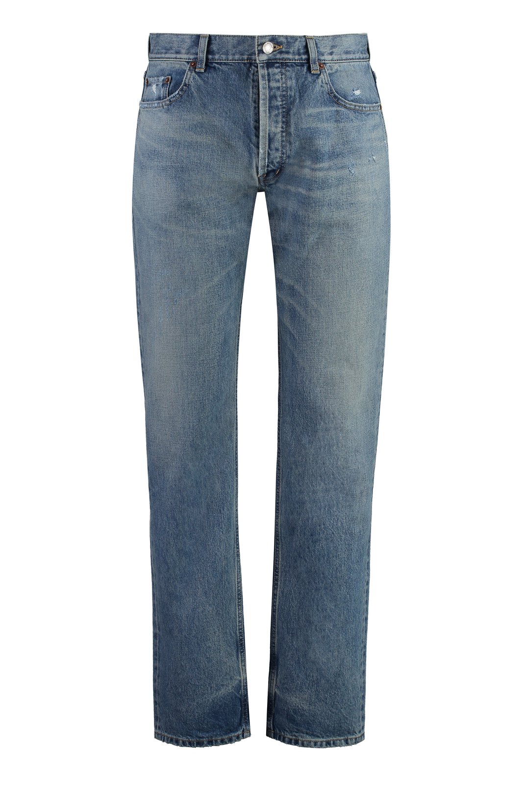 Saint Laurent Low-Rise Straight Leg Jeans