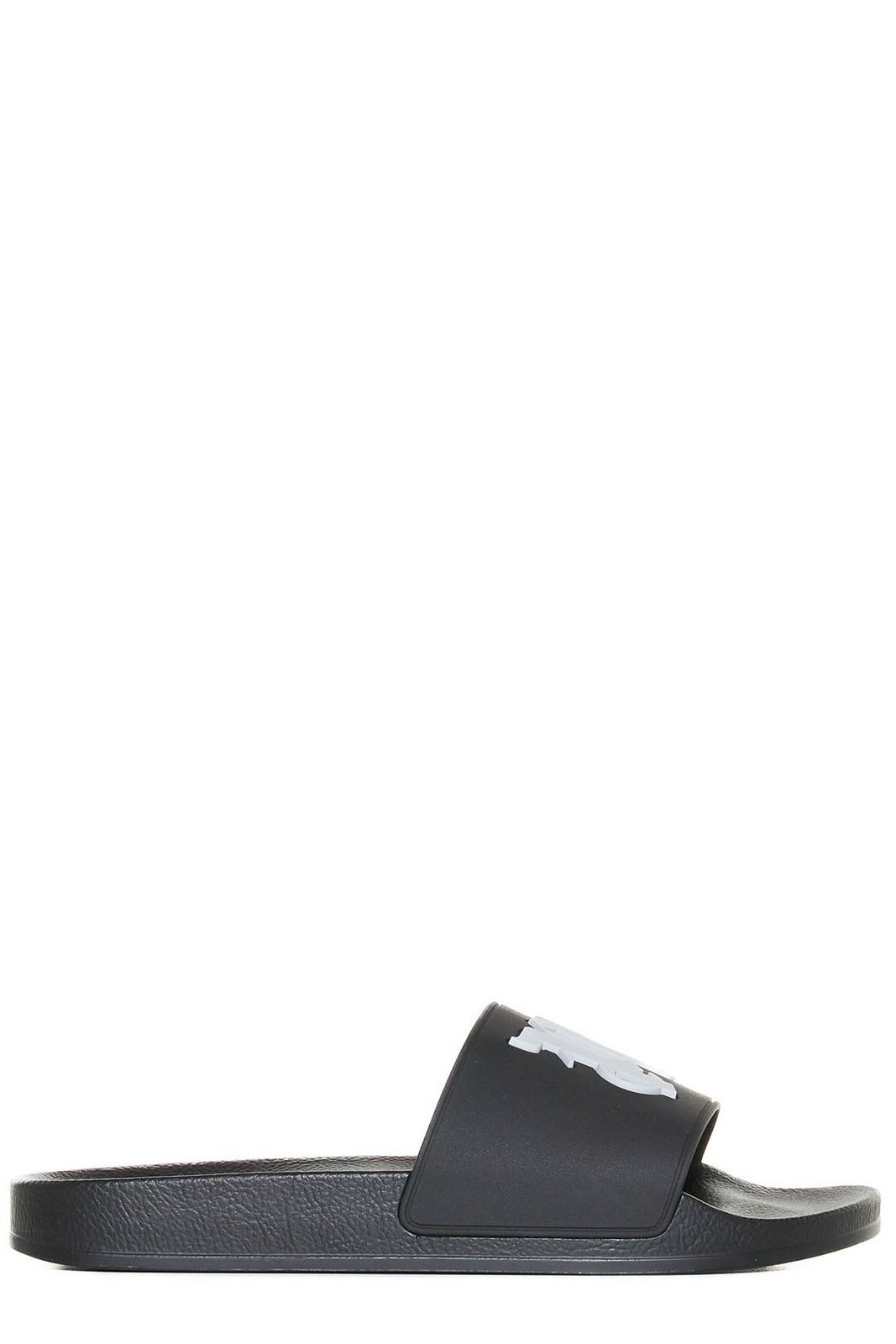 Palm Angels Monogram Patch Round Toe Slides