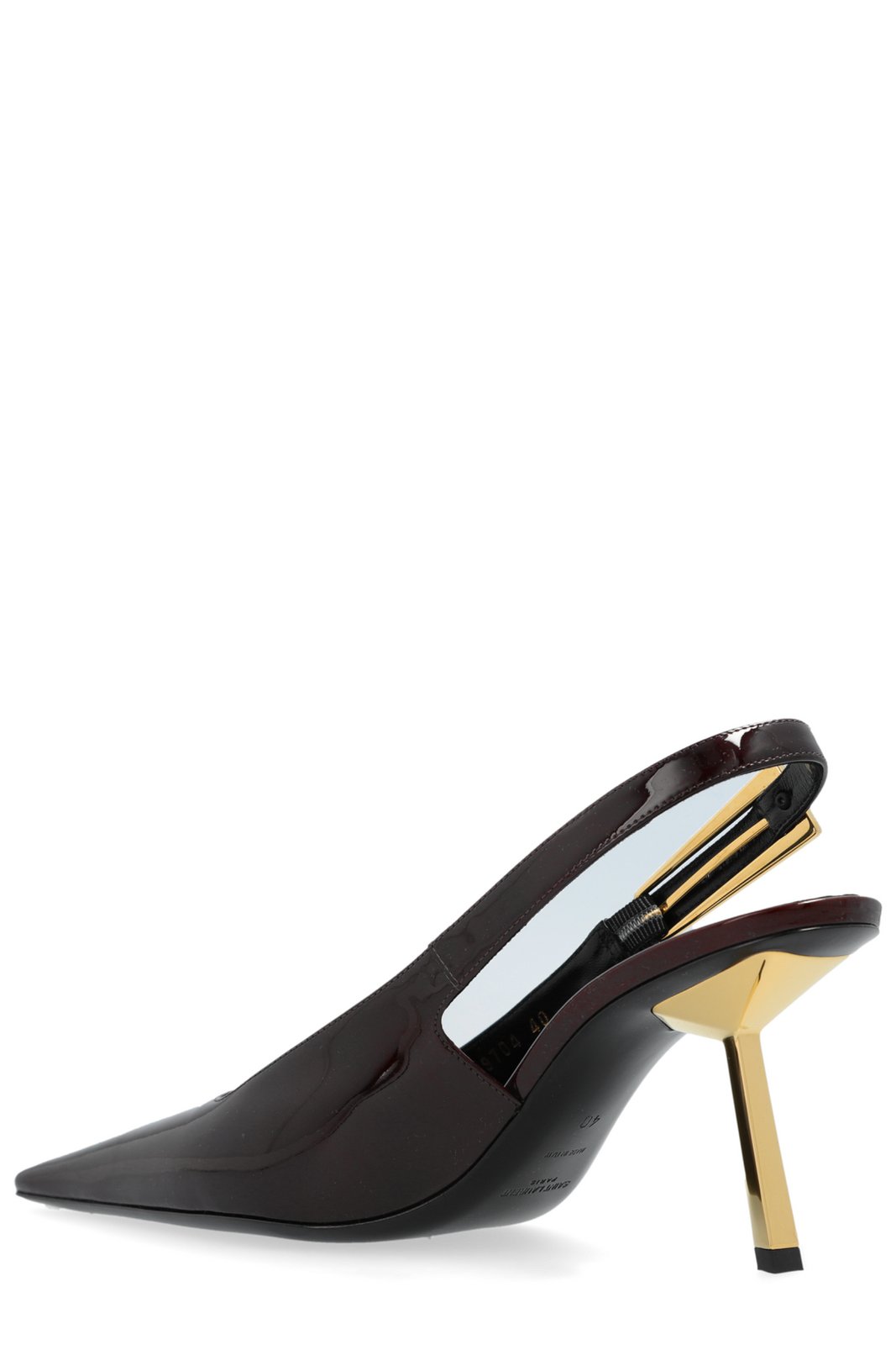 Saint Laurent Lee Slingback Pointed Toe Pumps