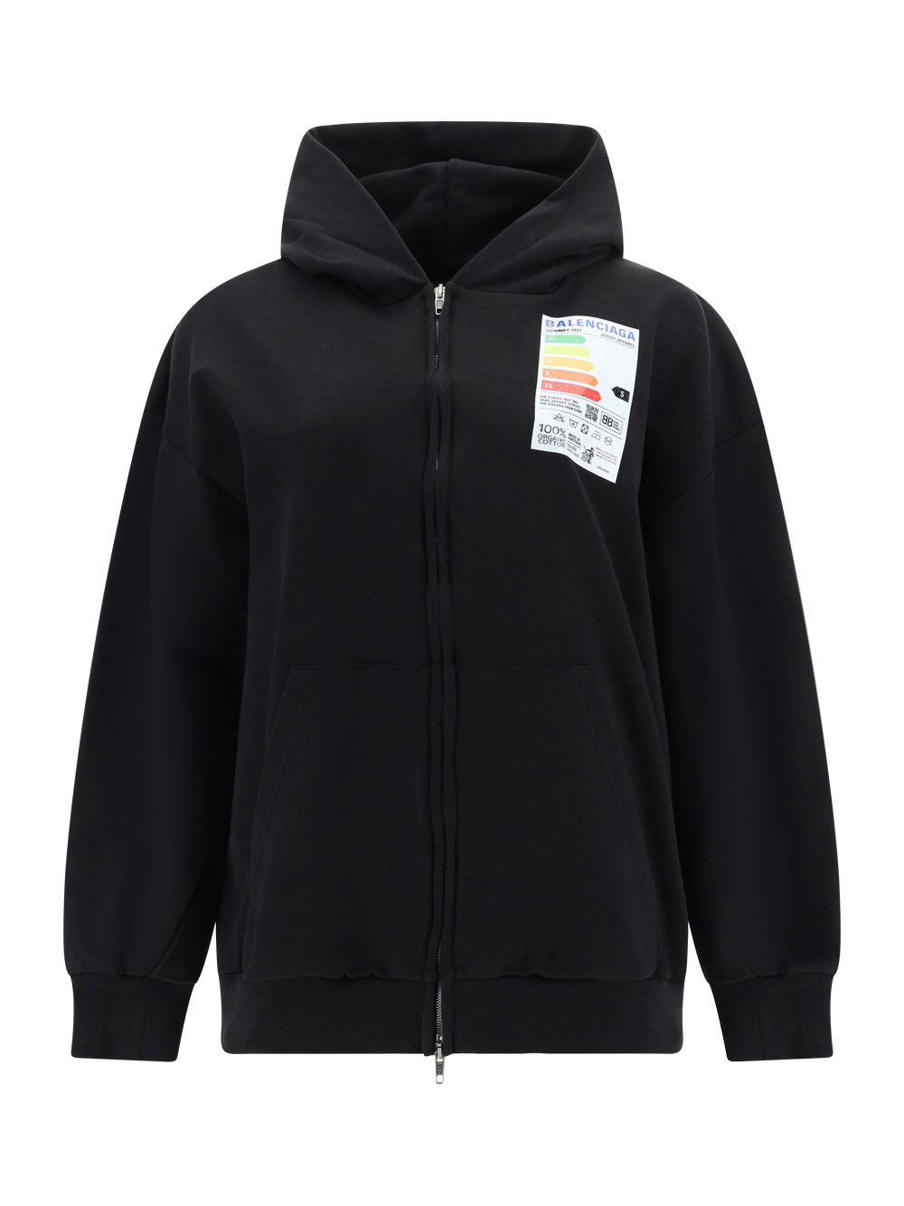 【BALENCIAGA】Pigalle Outerwear Zip-up Hoodie フーディ Pigalle Outerwear Zip-up Hoodie in Black | Balenciaga US