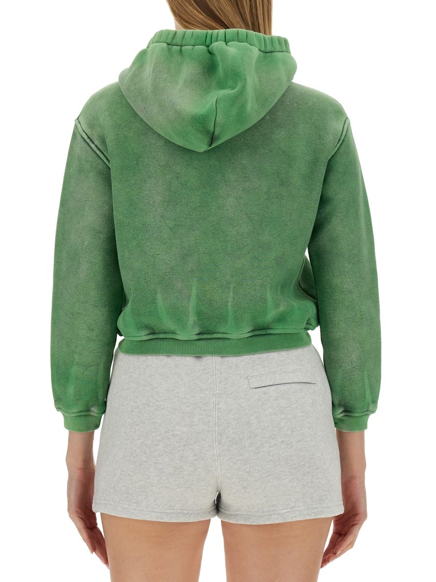 Alexander Wang Logo Patch Zipped Hoodie – Cettire