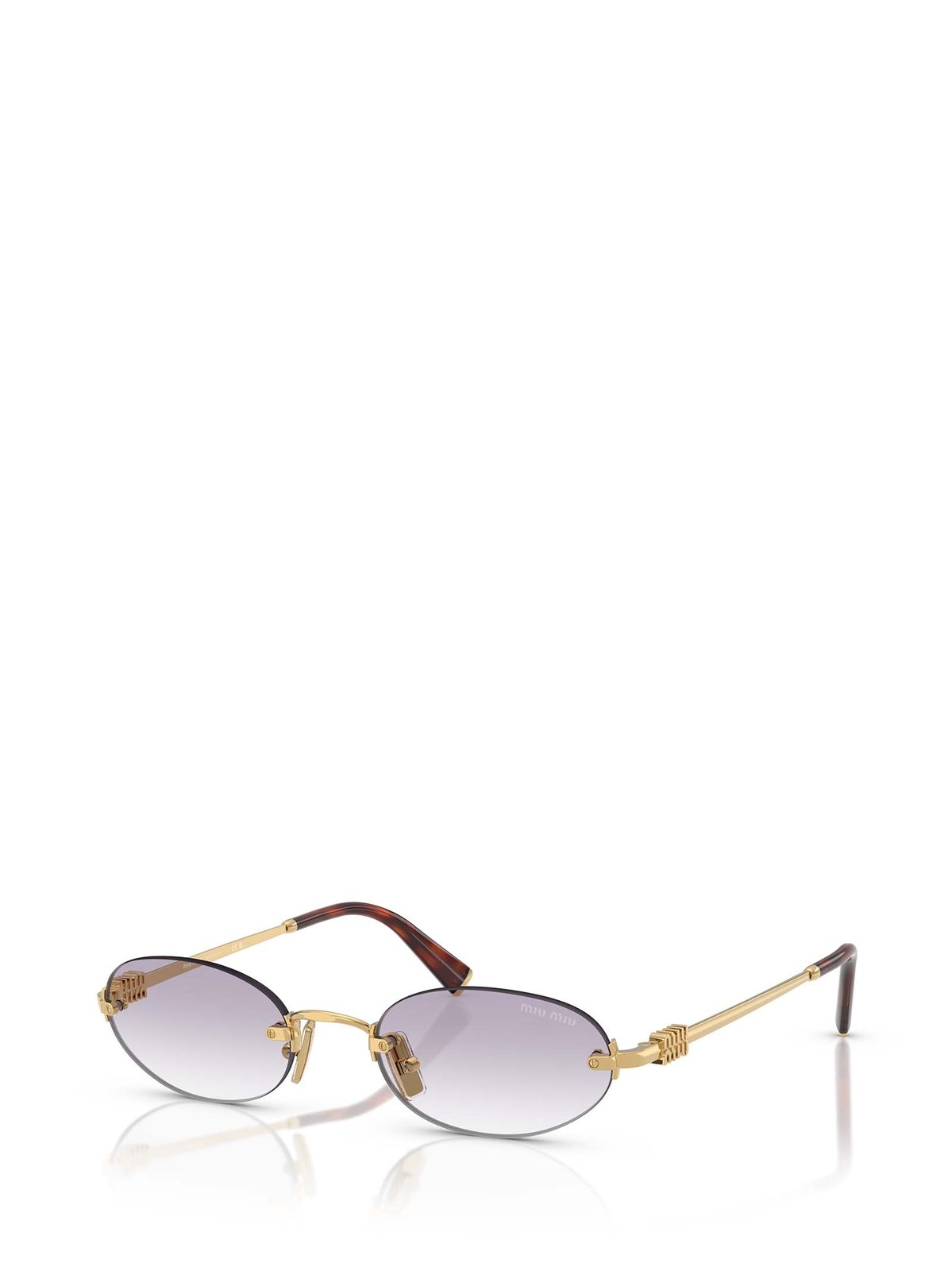 Miu Miu Eyewear Oval Frame Sunglasses