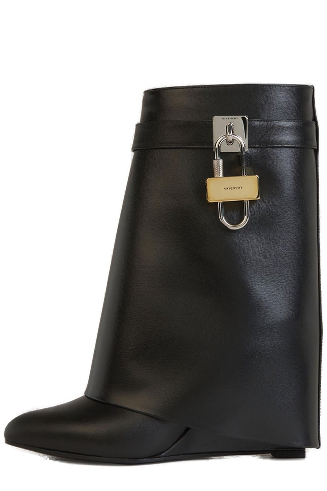 Givenchy Shark Lock Almond-Toe Ankle Boots